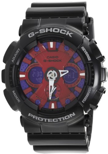 腕時計 カシオ メンズ Casio G-Shock Ana-Digi Speed Indicator Red Dial Men's watch #GA120B-1A