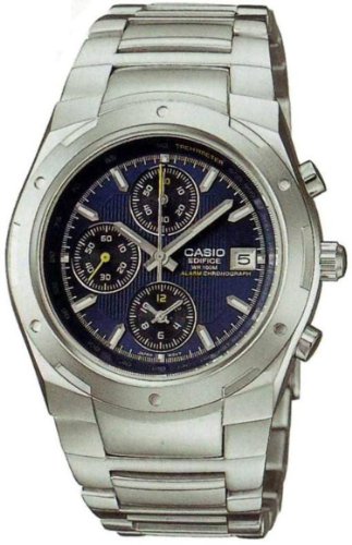 腕時計 カシオ メンズ Casio Men's Edifice EF511D-2A Stainless-Steel Chronograph Watch with Blue Dial