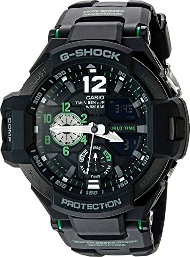 腕時計 カシオ メンズ Casio G-Shock Men's GA-1100 Gravitymaster Watch, Black/Silver, One Size