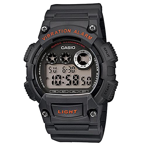 腕時計 カシオ メンズ Casio Men's W735H-8AVCF Super Illuminator Black Watch