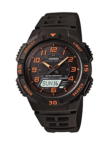 腕時計 カシオ メンズ Casio Men's AQS800W-1B2VCF Slim Solar Multi-Function Ana-Digi Sport Watch