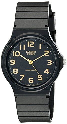 腕時計 カシオ メンズ Casio Men's MQ24-1B2 Watch with Black Resin Band