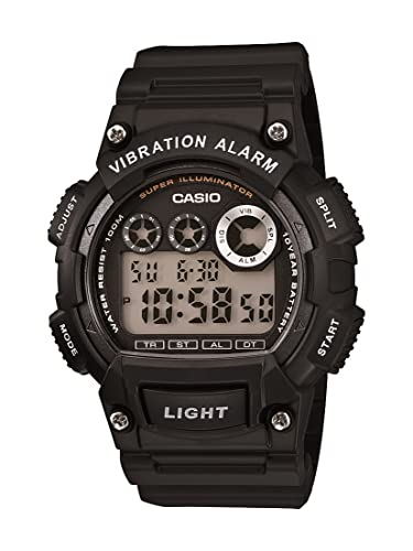 腕時計 カシオ メンズ Casio Men's W735H-1AVCF Super Illuminator Watch With Black Resin Band