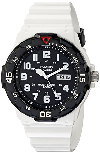 腕時計 カシオ メンズ Casio Men's MRW-200HC-7BVCF Classic Stainless Steel White Watch