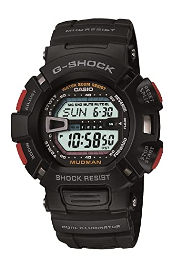 腕時計 カシオ メンズ Casio G-Shock Mudman Super Dual Illuminator Men's Quartz 52mm Digital Watch G900