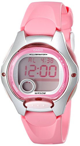 腕時計 カシオ レディース Casio Women's LW200-4BV Pink Resin Digital Watch