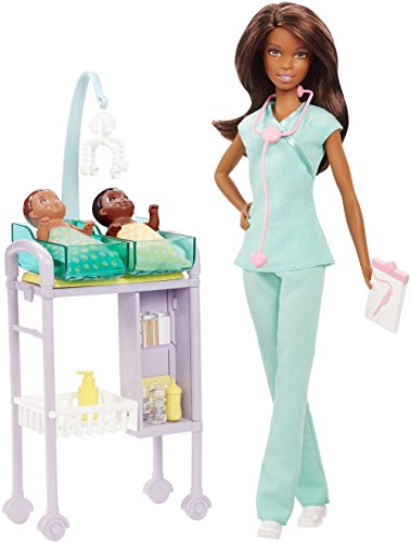 バービー バービー人形 バービーキャリア Barbie Careers Baby Doctor Doll Playset, Brunette
