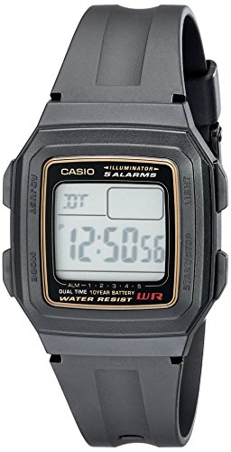 腕時計 カシオ メンズ Casio Men's F201WA-9A Multi-Function Alarm Sports Watch