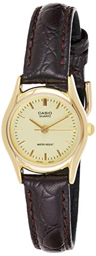 腕時計 カシオ レディース Casio Women's EAW-LTP-1094Q-9ARDF Analog Quartz Brown Watch