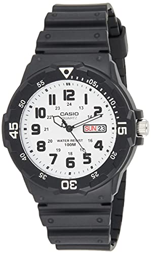 腕時計 カシオ メンズ Casio Men's 'Classic' Quartz Resin Watch, Color:Black (Model: MRW200H-7BV)