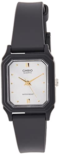 腕時計 カシオ レディース Casio Women's LQ142E-7A Black Resin Quartz Watch with White Dial