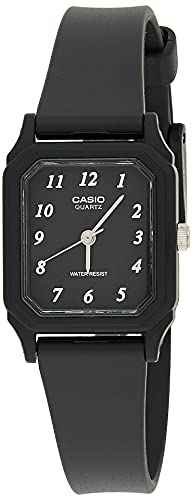 腕時計 カシオ レディース Casio LQ142-1B Watch, Black, Strap
