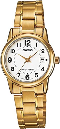腕時計 カシオ レディース Casio Women's LTPV002G-7B Gold Stainless-Steel Quartz Watch