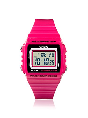 腕時計 カシオ レディース Casio Kids' W-215H-4AVDF Magenta Resin Watch