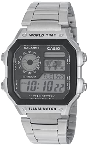 腕時計 カシオ メンズ Casio Sports AE-1200WHD-1A Men's Wristwatch, Grey/Metallic, Bracelet