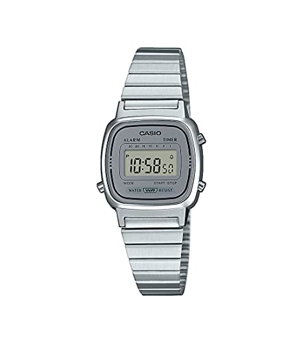 腕時計 カシオ レディース Casio Collection Women's Watch LA670WEA, Grey, One Size, Bracelet