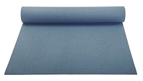 ヨガマット フィットネス YogaAccessories 1/8'' Lightweight Classic Yoga Mat and Exercise Pad - Slate