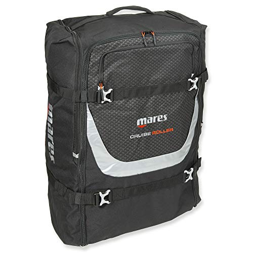 シュノーケリング マリンスポーツ Mares Cruise Roller Foldable Backpack Gear Bag with Wheels