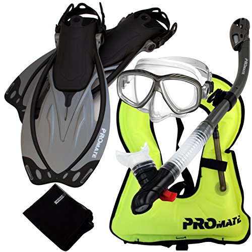 シュノーケリング マリンスポーツ 859001-Titanium-MLXL, Snorkeling Vest Mask Snorkel Fins Gear Ba