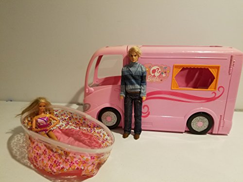 バービー バービー人形 日本未発売 Barbie Glamour Camper Playset 30+ Pieces w 'Sounds', 4 Dolls,