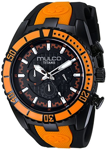 腕時計 マルコ メンズ MULCO Unisex MW5-1836-615 Titan Wave Analog Display Japanese Quartz Orange Watch
