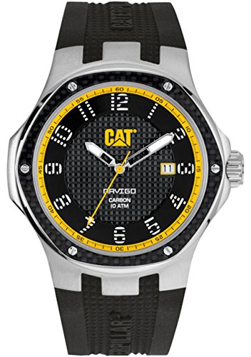 腕時計 キャタピラー メンズ CAT WATCHES Men's A514121111 Carbon Analog Display Quartz Black Watch
