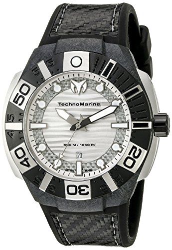 腕時計 テクノマリーン レディース Technomarine Men's TM-514001 Black Reef Analog Display Swiss Q