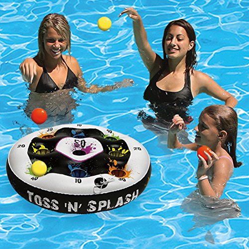 フロート プール 水遊び Poolmaster Toss 'N' Splash Inflatable Floating Game for Swimming Pools, Lawns