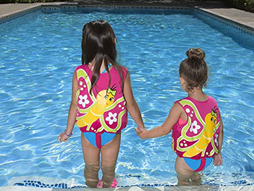 フロート プール 水遊び Poolmaster 50554 Learn-to-Swim Butterfly Swim Vest - 1-3 Years Old Pink, Smal