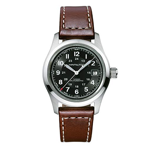 腕時計 ハミルトン メンズ Hamilton Khaki Automatic Movement Black Dial Men's Watch H70455533