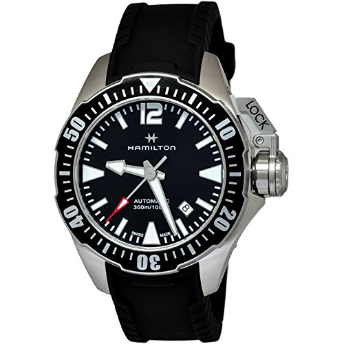 腕時計 ハミルトン メンズ Hamilton Khaki Navy Frogman Automatic Men's Watch H77605335