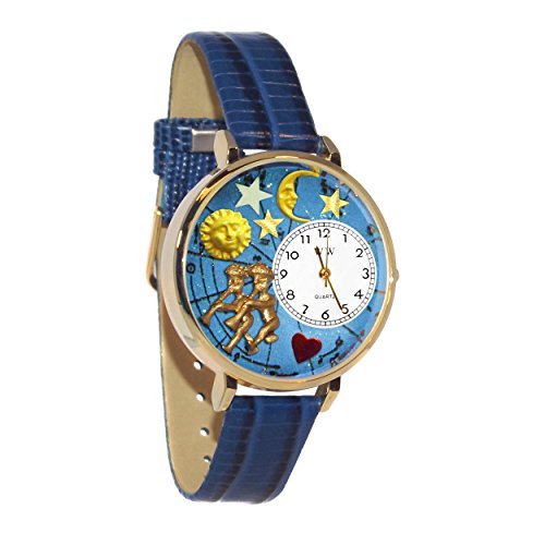 腕時計 気まぐれなかわいい プレゼント Whimsical Gifts Gemini Zodiac Astrology Sign 3D Watch 