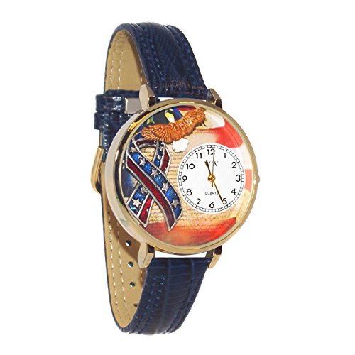 腕時計 気まぐれなかわいい プレゼント Whimsical Gifts Unisex American Patriotic 3D Watch Gol