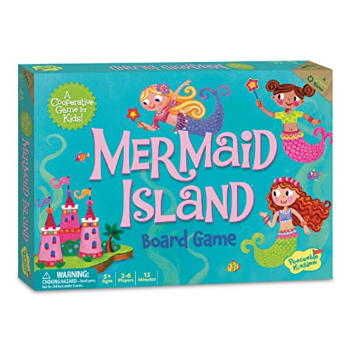 ボードゲーム 英語 アメリカ Peaceable Kingdom Mermaid Island Award Winning Cooperative Board Game f