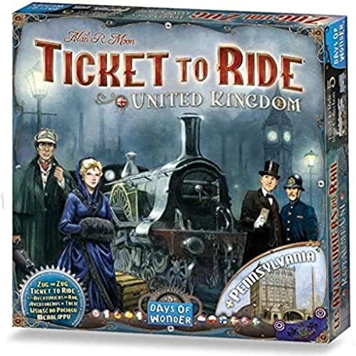 ボードゲーム 英語 アメリカ Ticket to Ride United Kingdom + Pennsylvania Board Game EXPANSION - Str