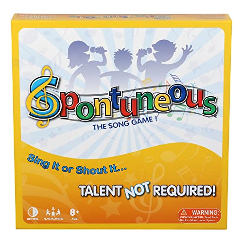 ボードゲーム 英語 アメリカ Spontuneous - The Song Game - Sing It or Shout It - Talent NOT Required