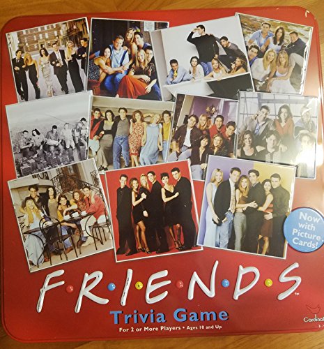 ボードゲーム 英語 アメリカ Friends Trivia Game with Picture Cards; in a Collectible Red Tin