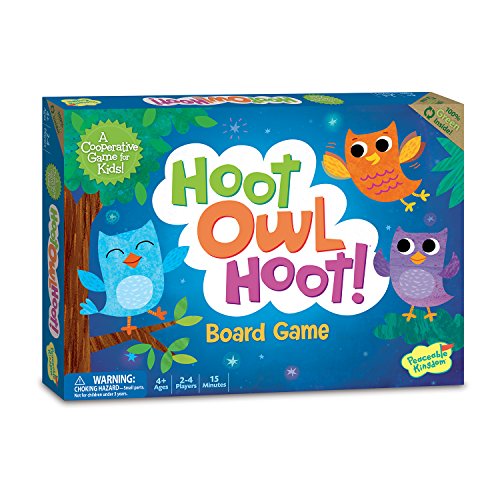 ボードゲーム 英語 アメリカ Peaceable Kingdom Hoot Owl Hoot Cooperative Color Matching Game for 2 t