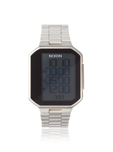 腕時計 ニクソン アメリカ Nixon Men's A323-000 Synapse Silver-Tone Digital Watch
