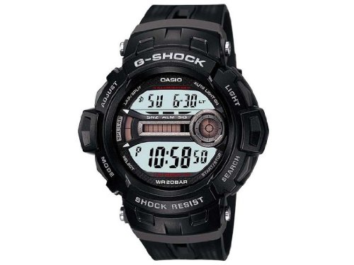 腕時計 カシオ メンズ Casio GD-200-1ER Mens G-Shock Lap Memory 60 Black Digital Watch