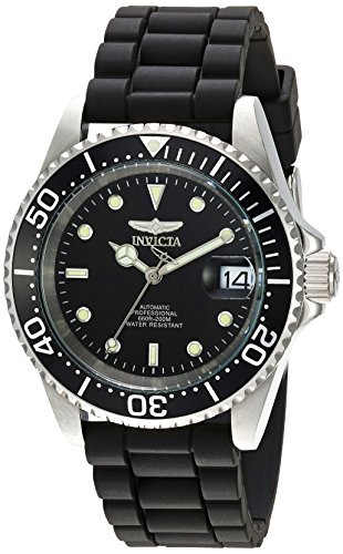 腕時計 インヴィクタ インビクタ Invicta Men's Pro Diver Automatic Watch with Silicone Band, Black