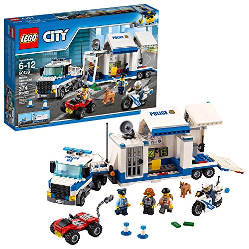 レゴ シティ LEGO City Police Mobile Command Center Truck 60139 Building Toy, Action Cop Motorbike and ATV