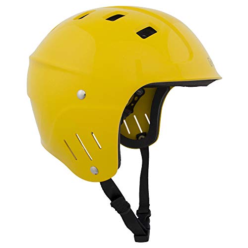 ウォーターヘルメット 安全 マリンスポーツ NRS Chaos Full-Cut Kayak Helmet-Yellow-S