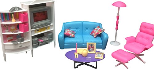 1/6ドール 12インチドール 27センチドール Gloria Dollhouse Furniture - Family Room TV Couch Ottom