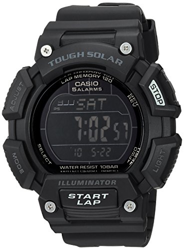 腕時計 カシオ メンズ Casio Men's STLS-110H-1B2CF TOUGH SOLAR Digital Display Quartz Black Watch