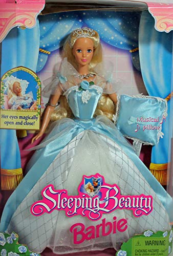 バービー バービー人形 Barbie 1998 Sleeping Beauty Doll with Dress, Shoes and Musical Pillow Plus Her