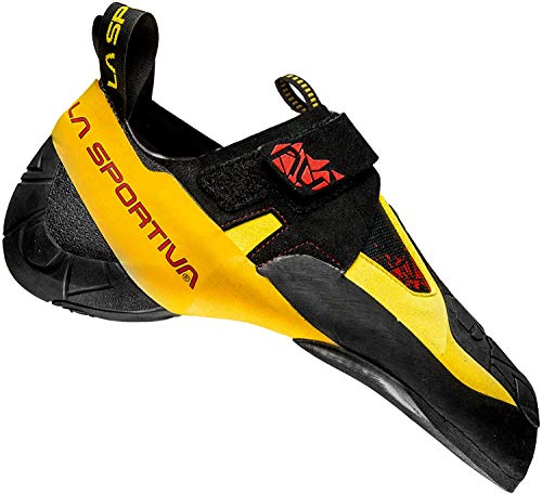 海外正規品 並行輸入品 アメリカ直輸入 La Sportiva Skwama Climbing Shoe - Men's Black/Yellow 36