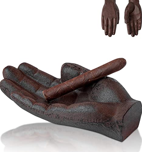 灰皿 海外モデル アメリカ Cigar Gift for Men - Cast Iron Cigar Ashtray - Rustic, Sophisticated, Heav