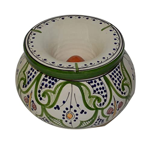 灰皿 海外モデル アメリカ Moroccan Handmade Ceramic Ashtrays Smokeless Cigar Exquisite design with V