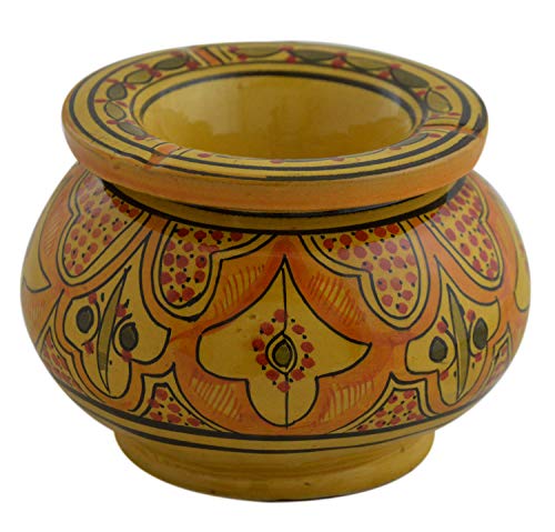 灰皿 海外モデル アメリカ Moroccan Handmade Ceramic Ashtrays Smokeless Cigar Exquisite design with V